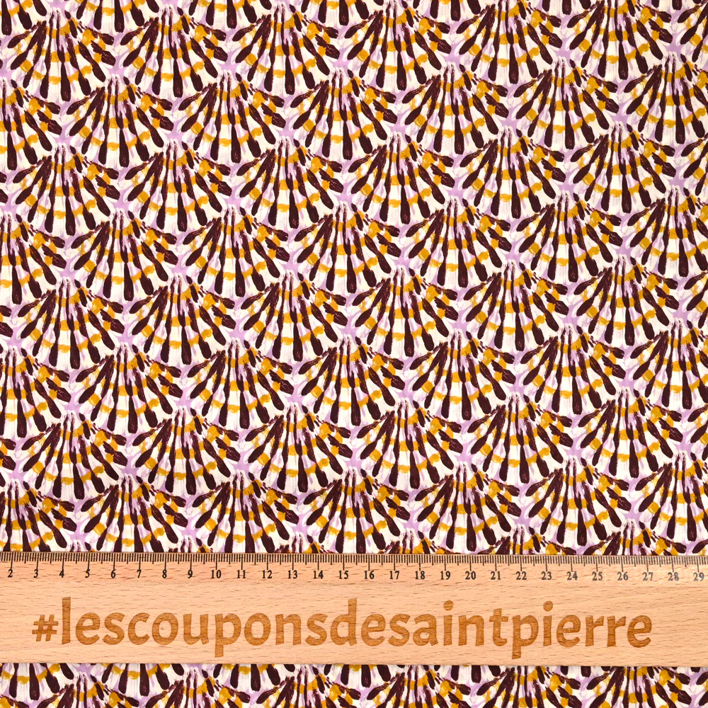Coton liberty ® Triton parme au mètre - Image 6