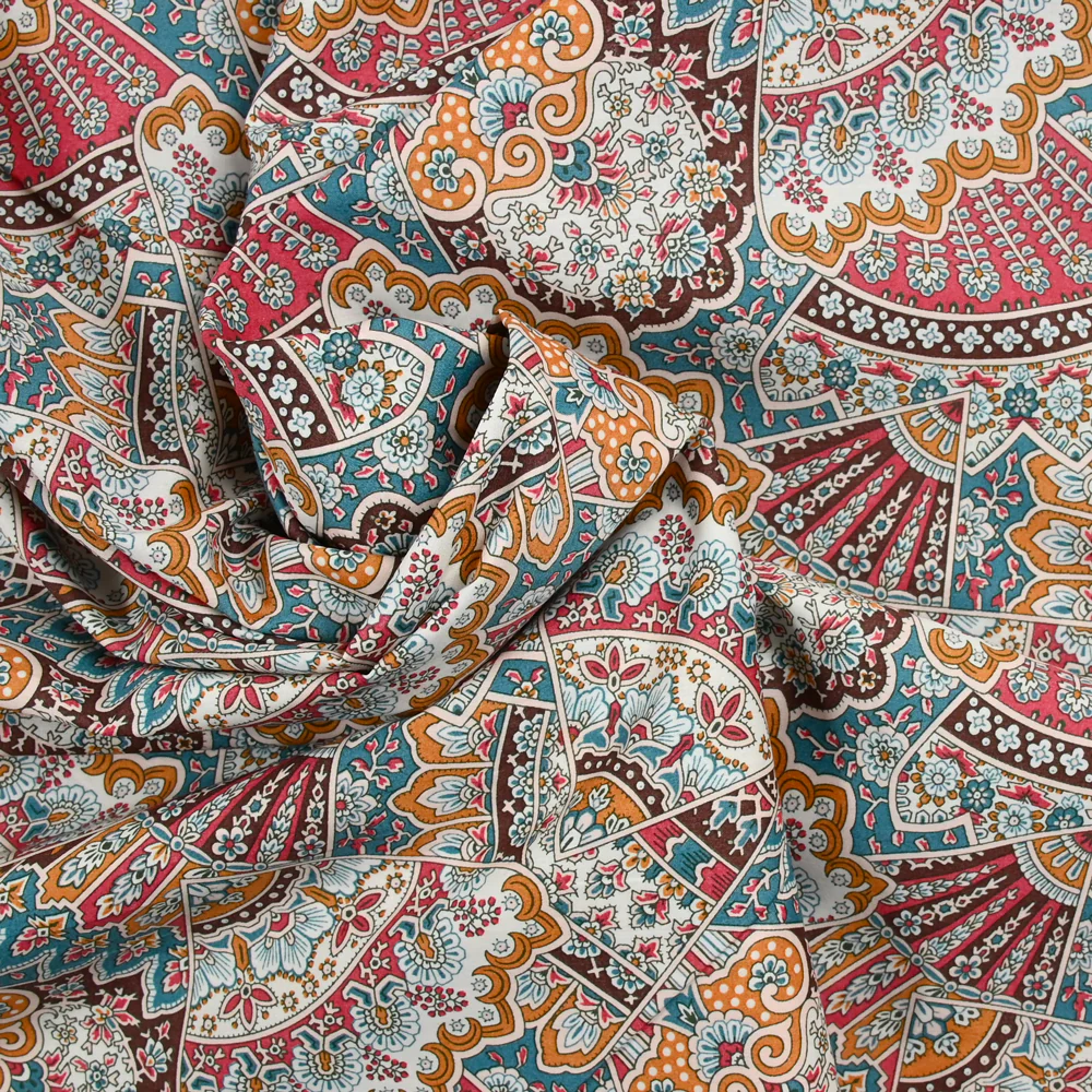 Coton liberty ® 150th Emporium camel au mètre - Image 3
