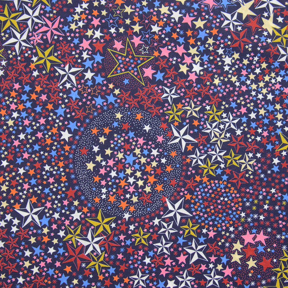 Coton liberty ® Adelajda's wish marine au mètre - Image 3