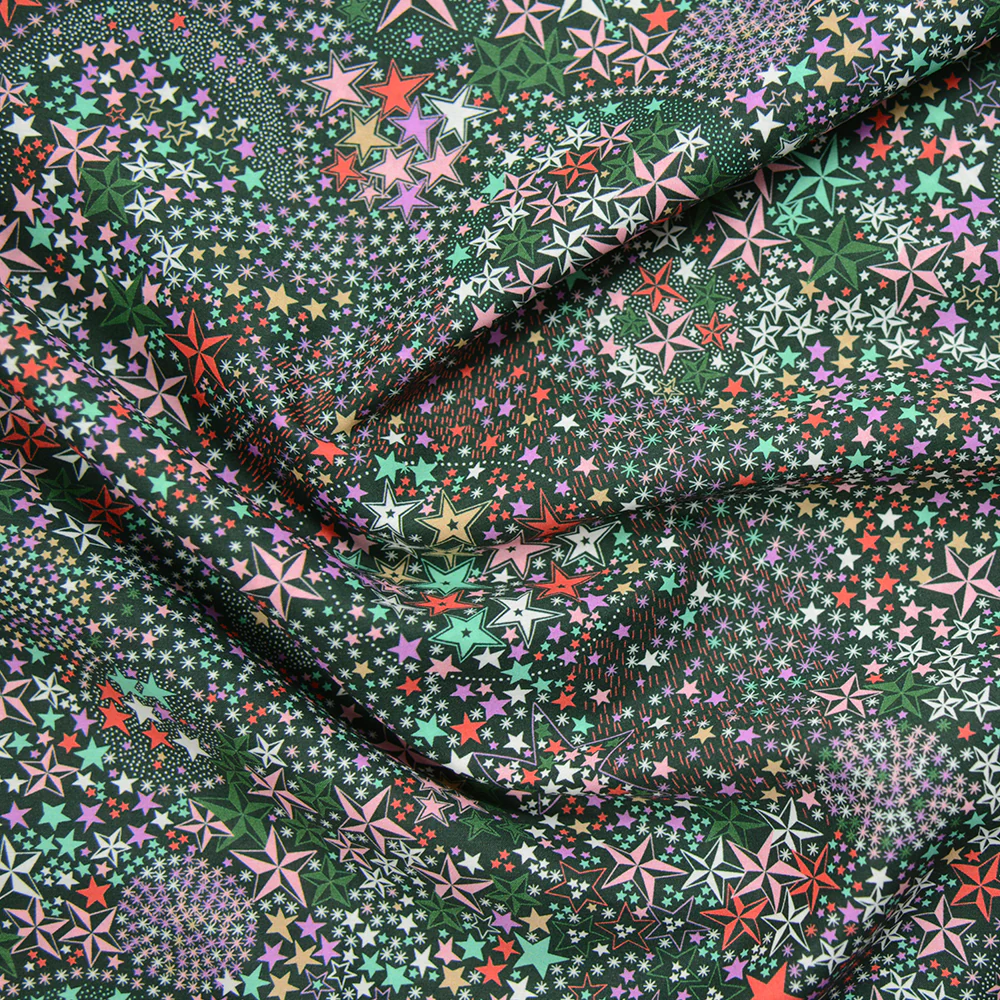 Coton liberty ® Adelajda's wish vert foncé au mètre - Image 4