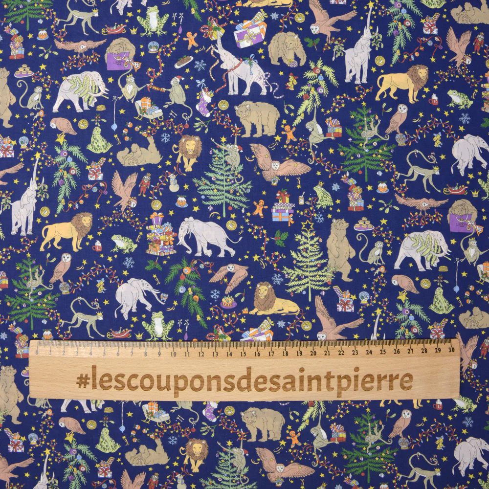Coton liberty ® Christmas marine au mètre - Image 3