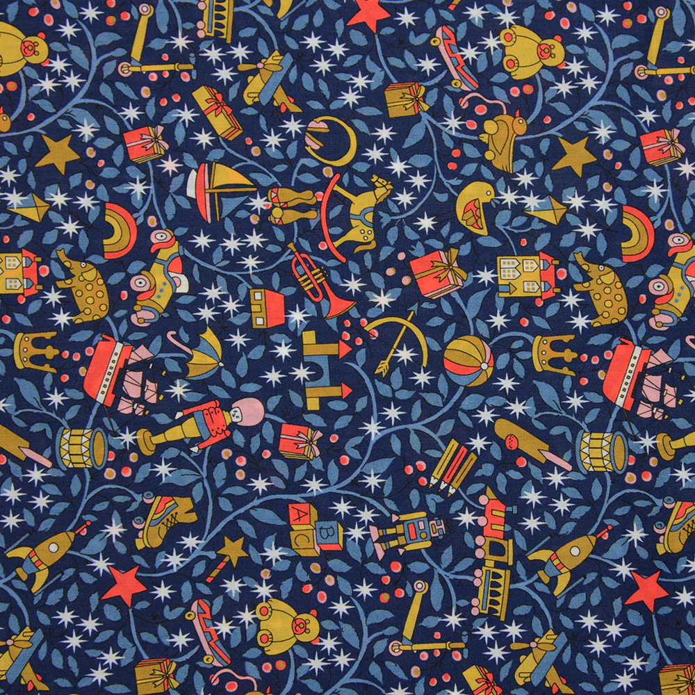 Coton liberty ® Magical forest marine au mètre - Image 3