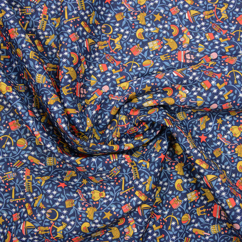 Coton liberty ® Magical forest marine au mètre - Image 5