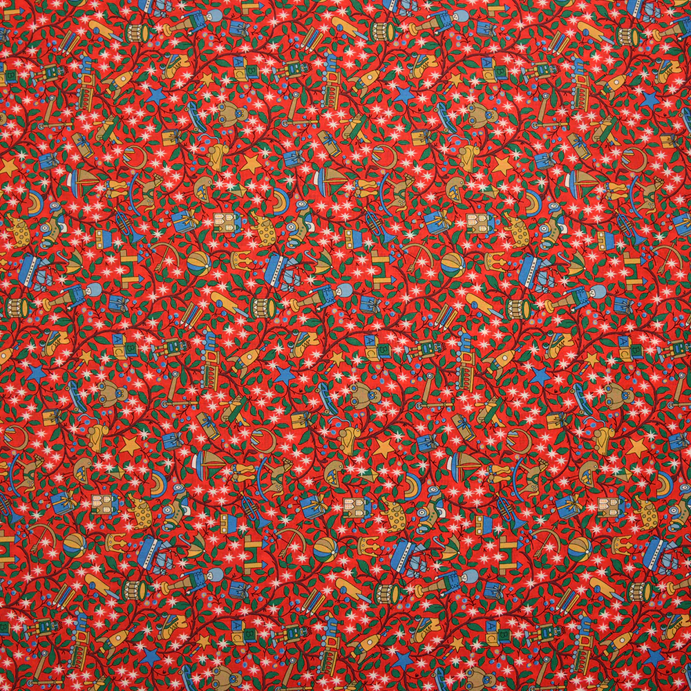 Coton liberty ® Magical forest rouge au mètre