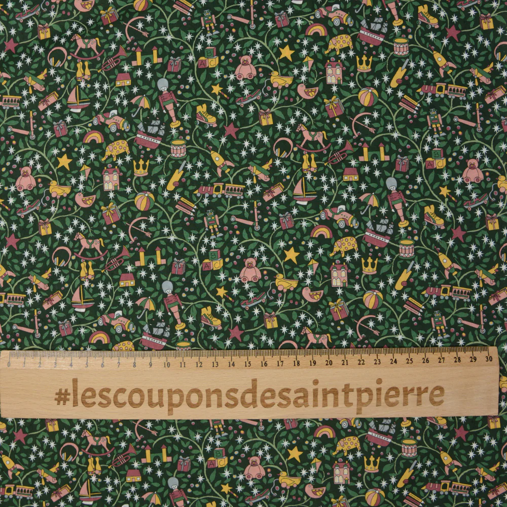 Coton liberty ® Magical forest vert au mètre - Image 3