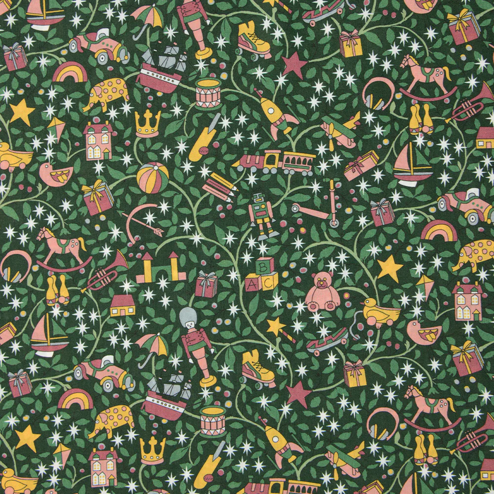 Coton liberty ® Magical forest vert au mètre - Image 4