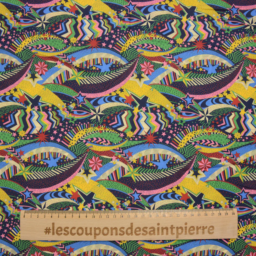Coton liberty ® My little marine et jaune au mètre - Image 3