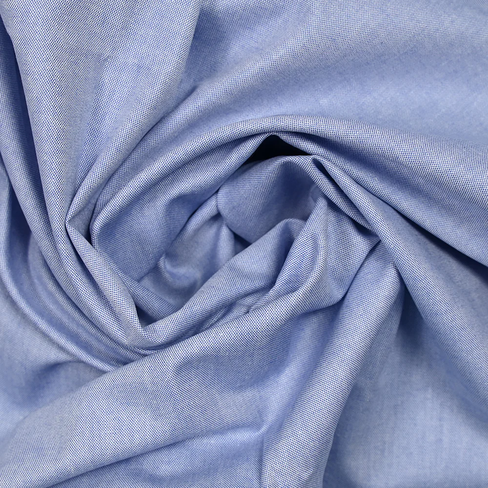 Coton oxford indigo chiné - Image 2