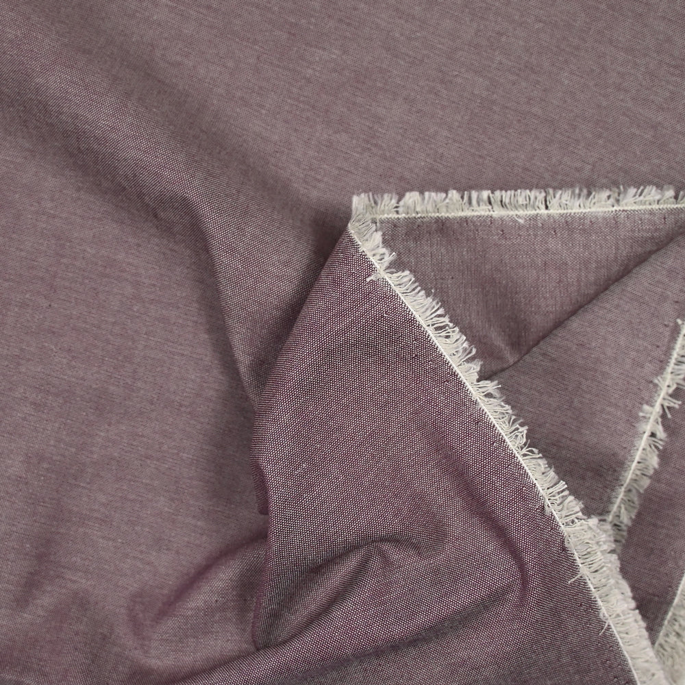 Coton oxford lie de vin - Image 3