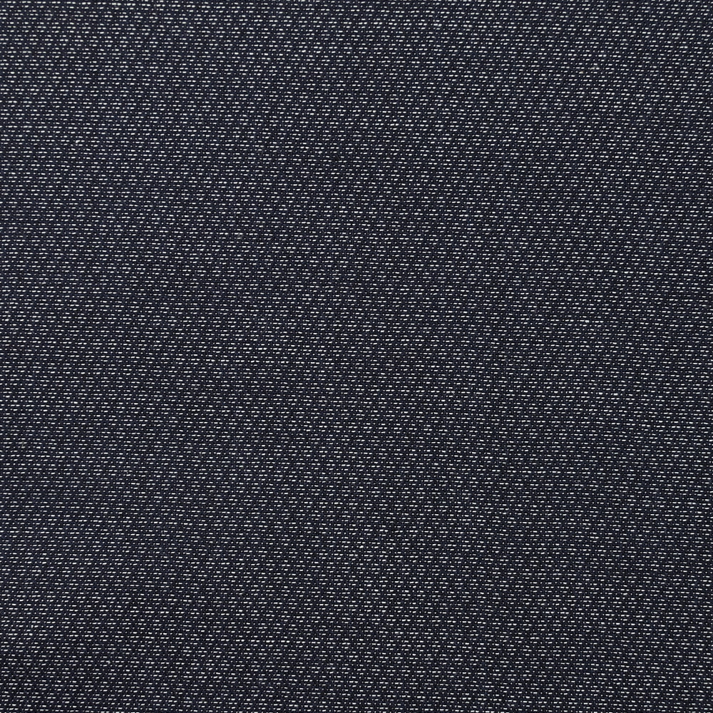 Coton tissé teint fantaisie losange bleu nuit - Image 4