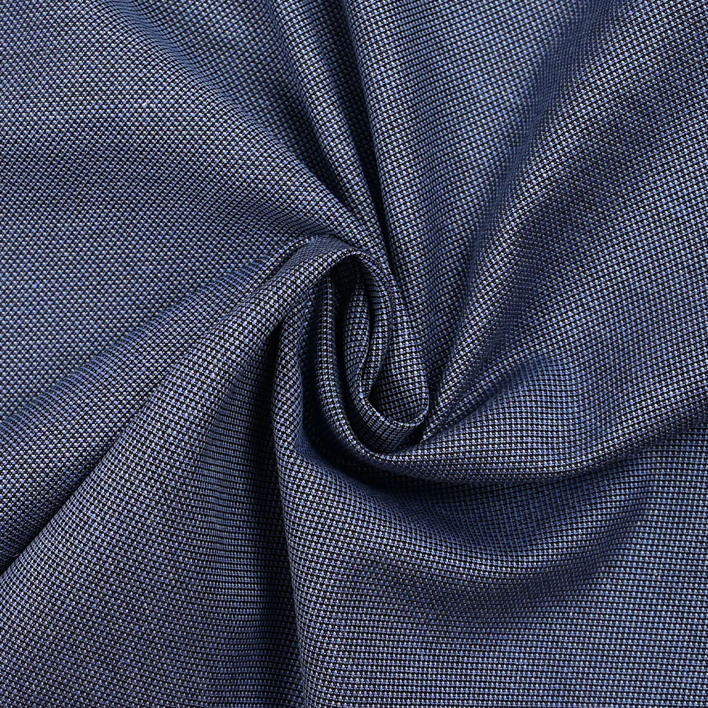 Coton tissé-teint Max bleu, blanc et noir - Image 2