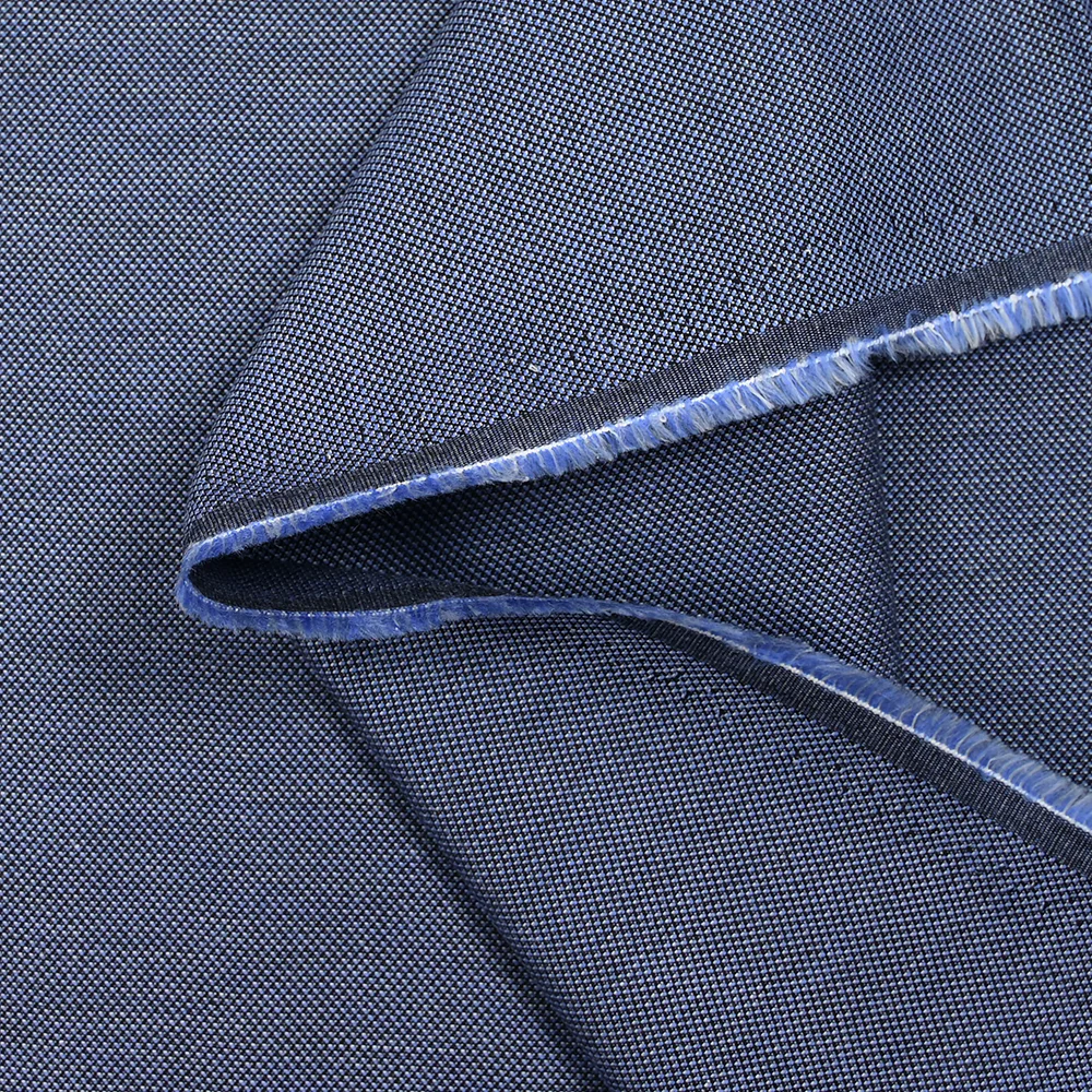 Coton tissé-teint Max bleu, blanc et noir - Image 4
