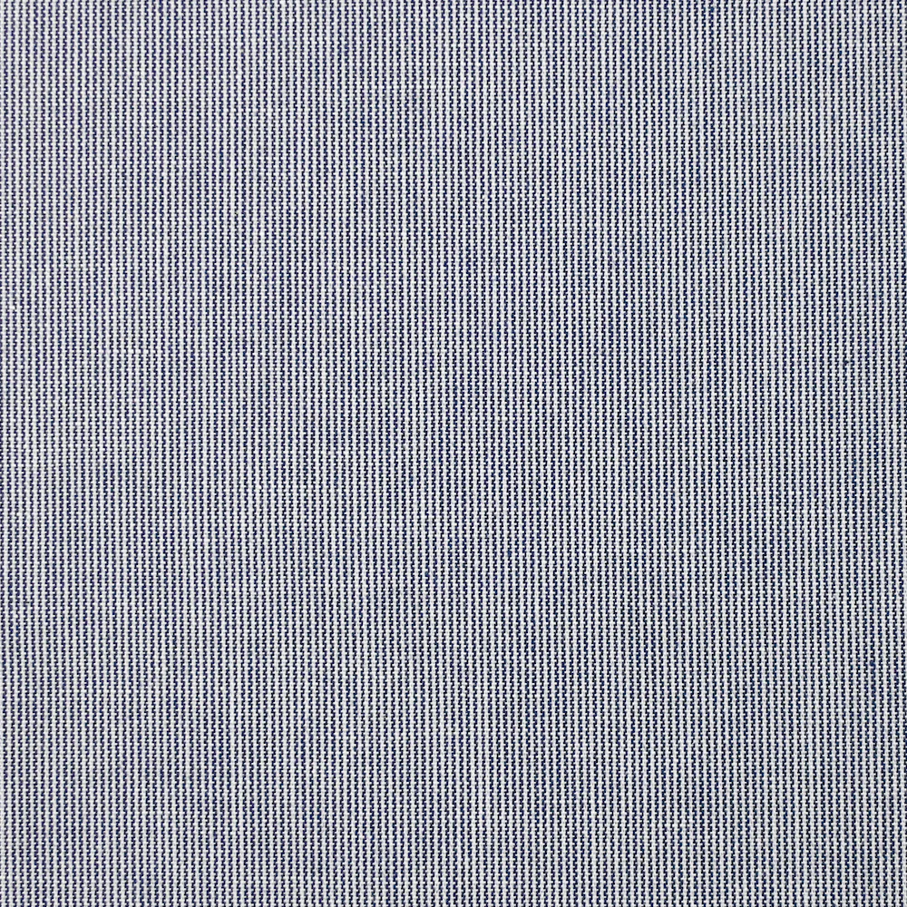 Coton tissé-teint rayé Baptiste bleu nuit et blanc - Image 4