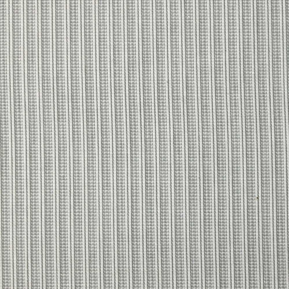 Coton tissé-teint rayé José gris fond blanc - Image 3