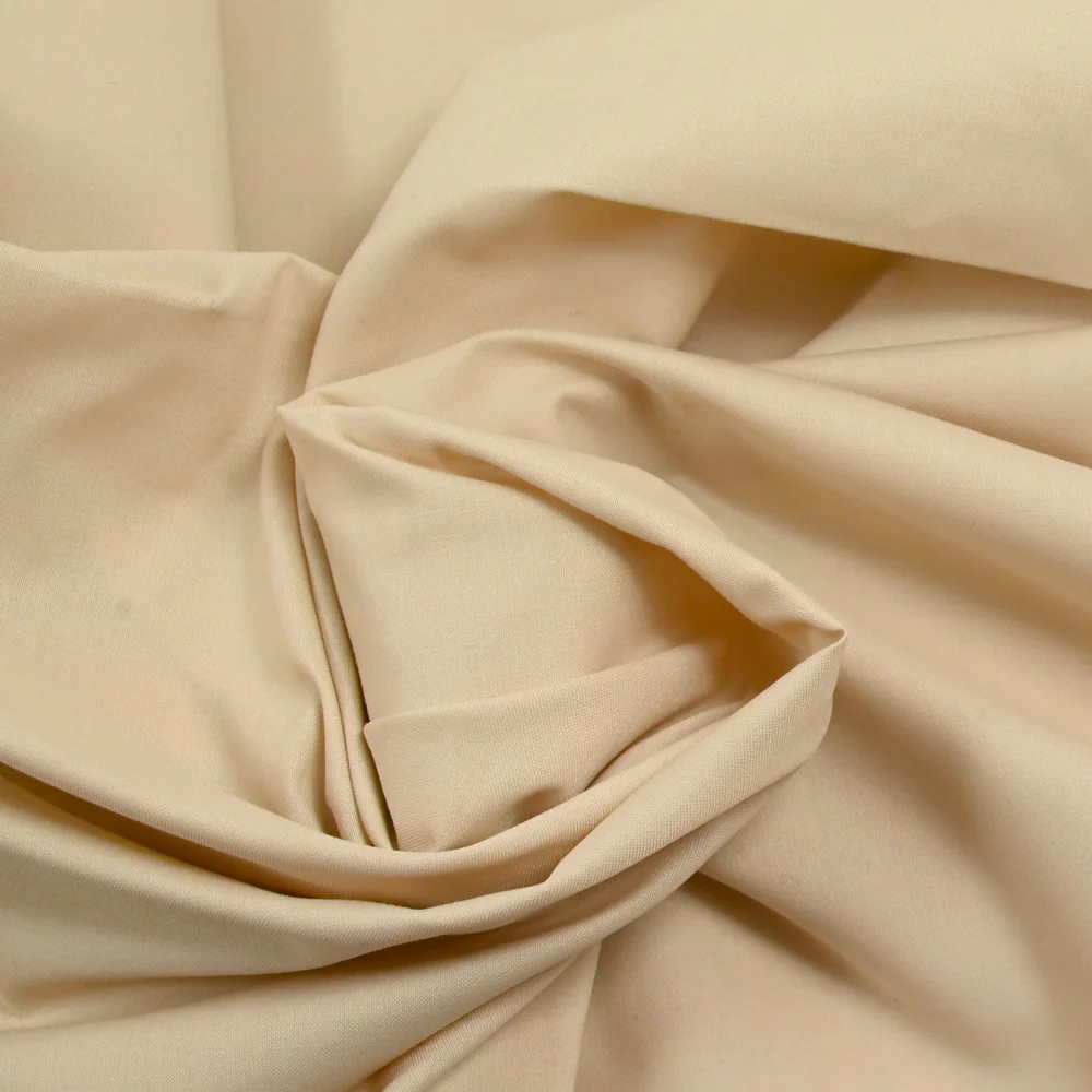 Polycoton uni beige clair - Image 2
