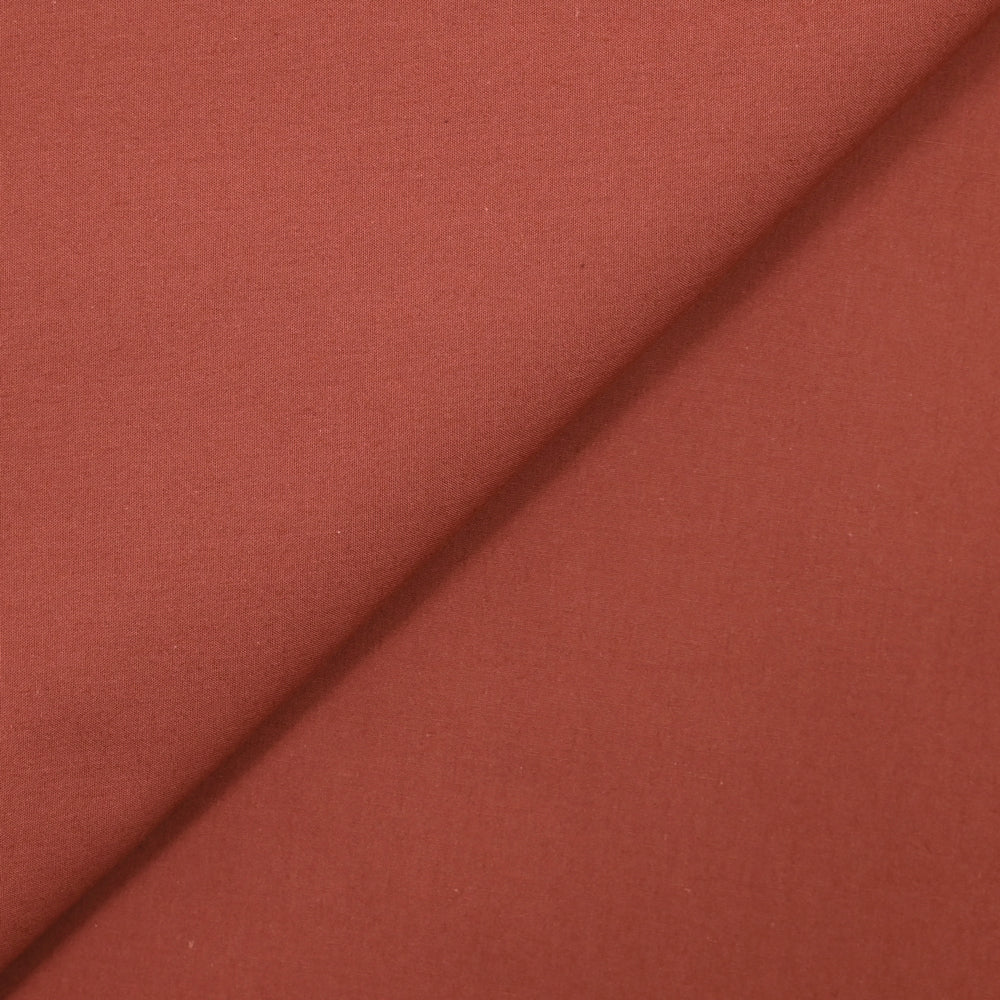 Coton uni brique