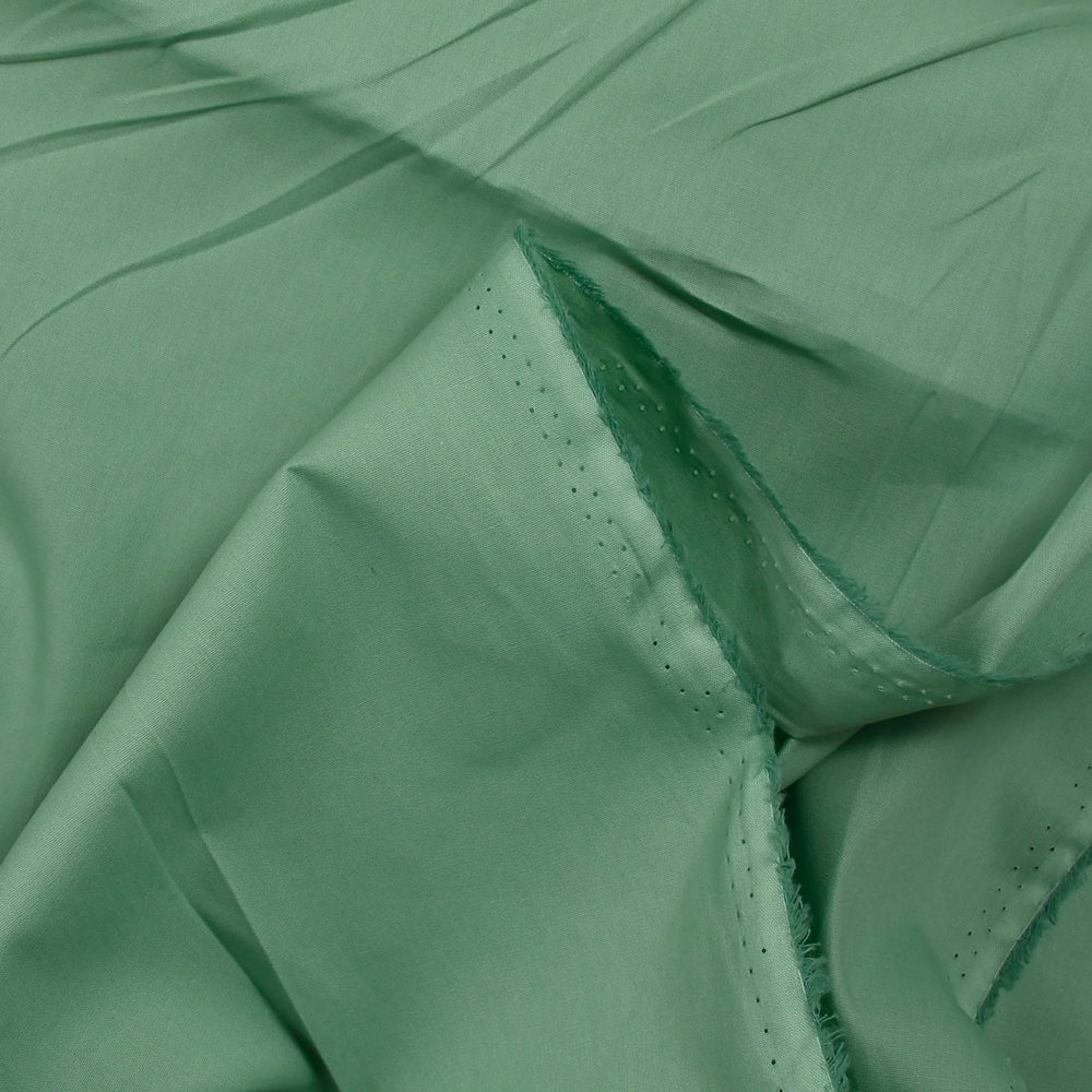 Coton uni eucalyptus - Image 3