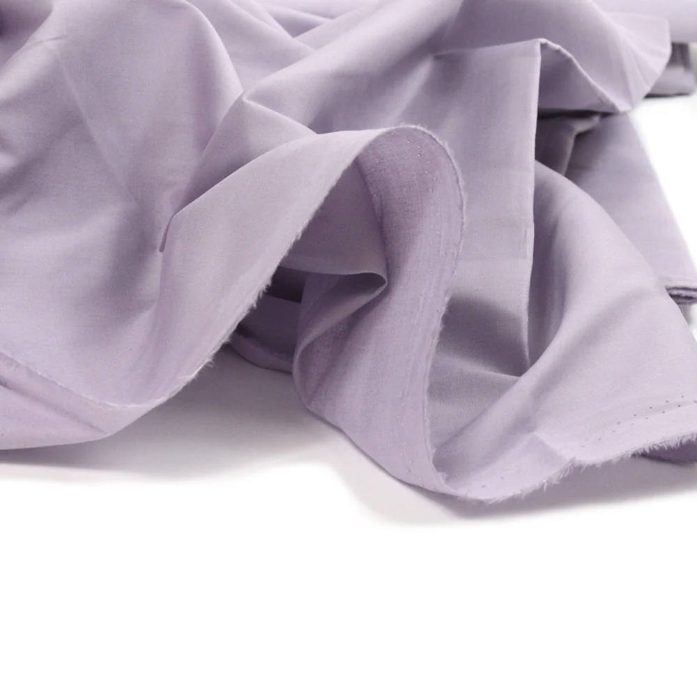 Coton uni gris violacé - Image 4