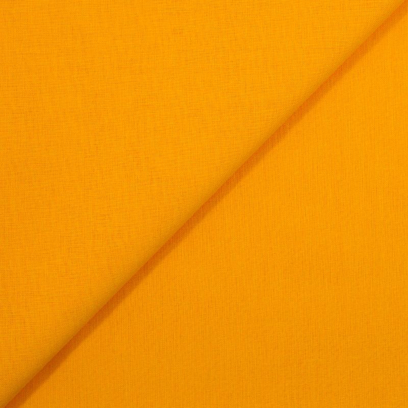 Coton uni jaune safran