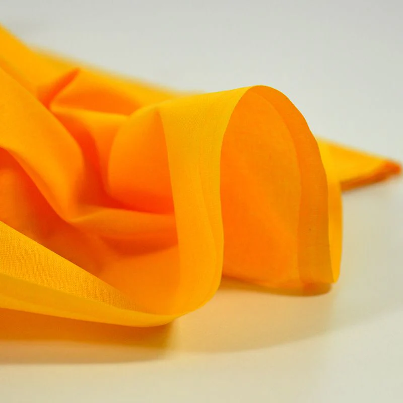 Coton uni jaune safran - Image 3