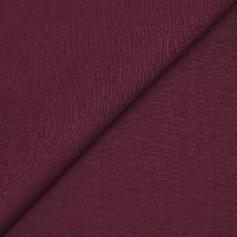 Coton uni lie de vin