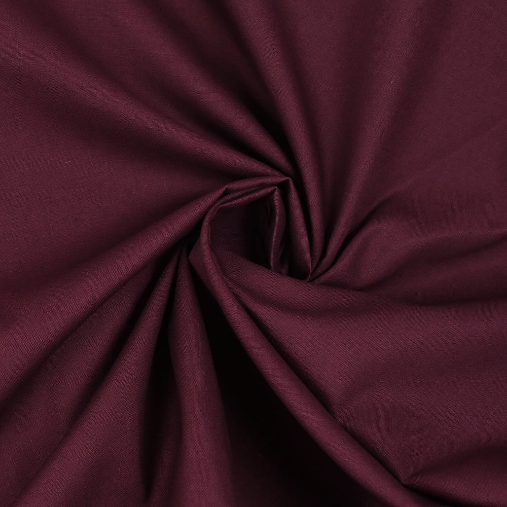 Coton uni lie de vin - Image 2