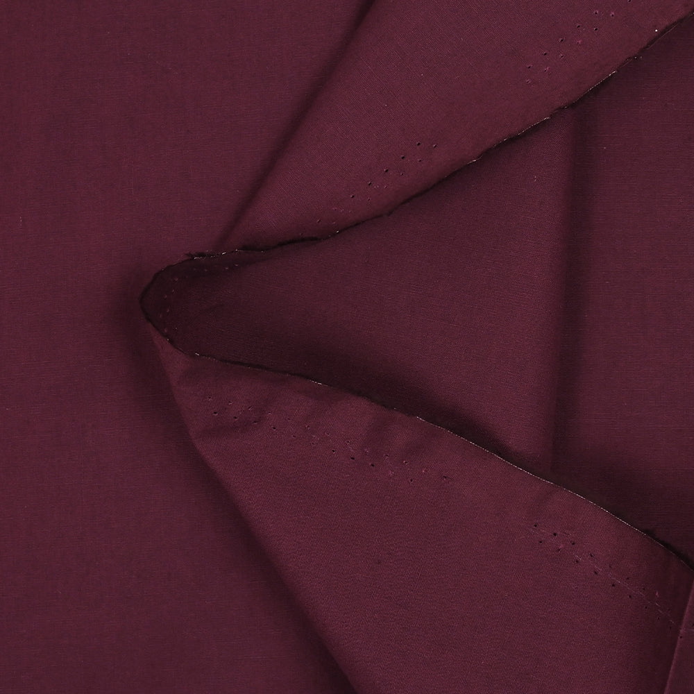 Coton uni lie de vin - Image 3
