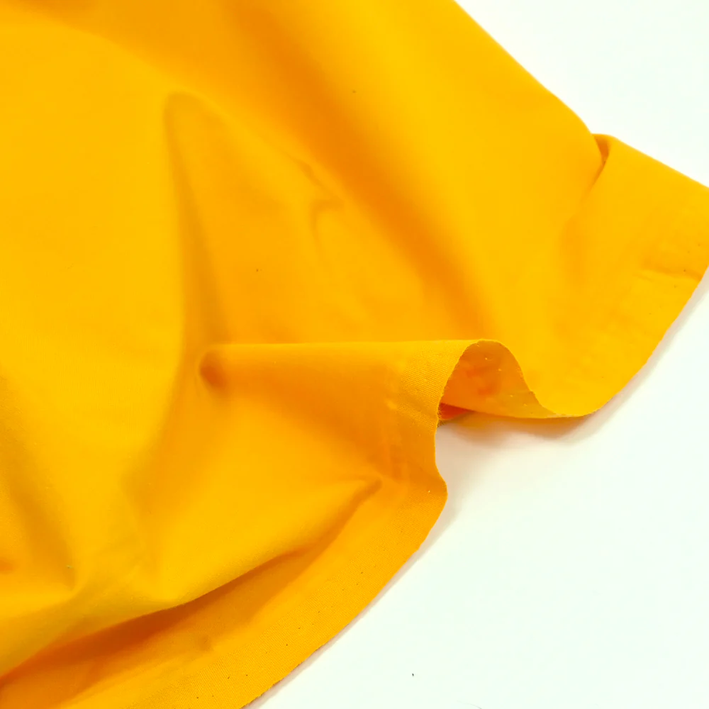 Coton uni moutarde - Image 3