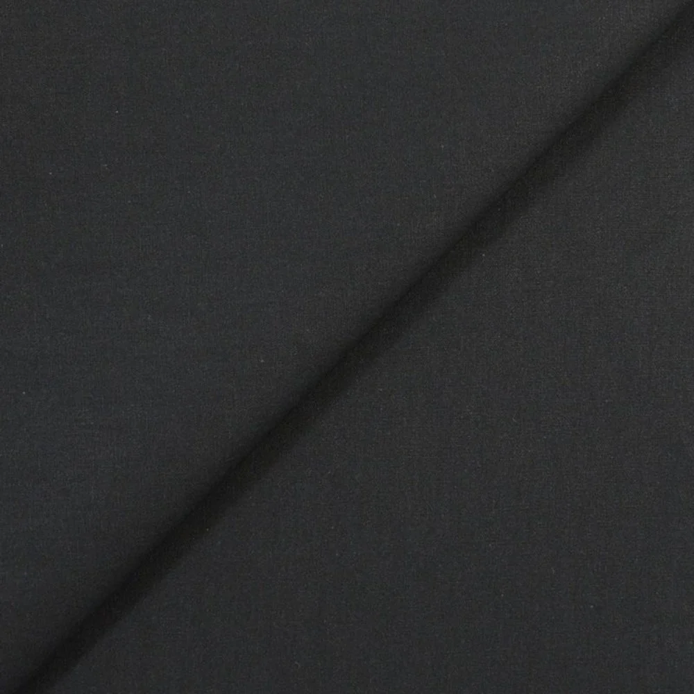 Coton uni noir