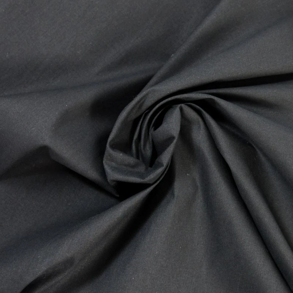 Coton uni noir - Image 4
