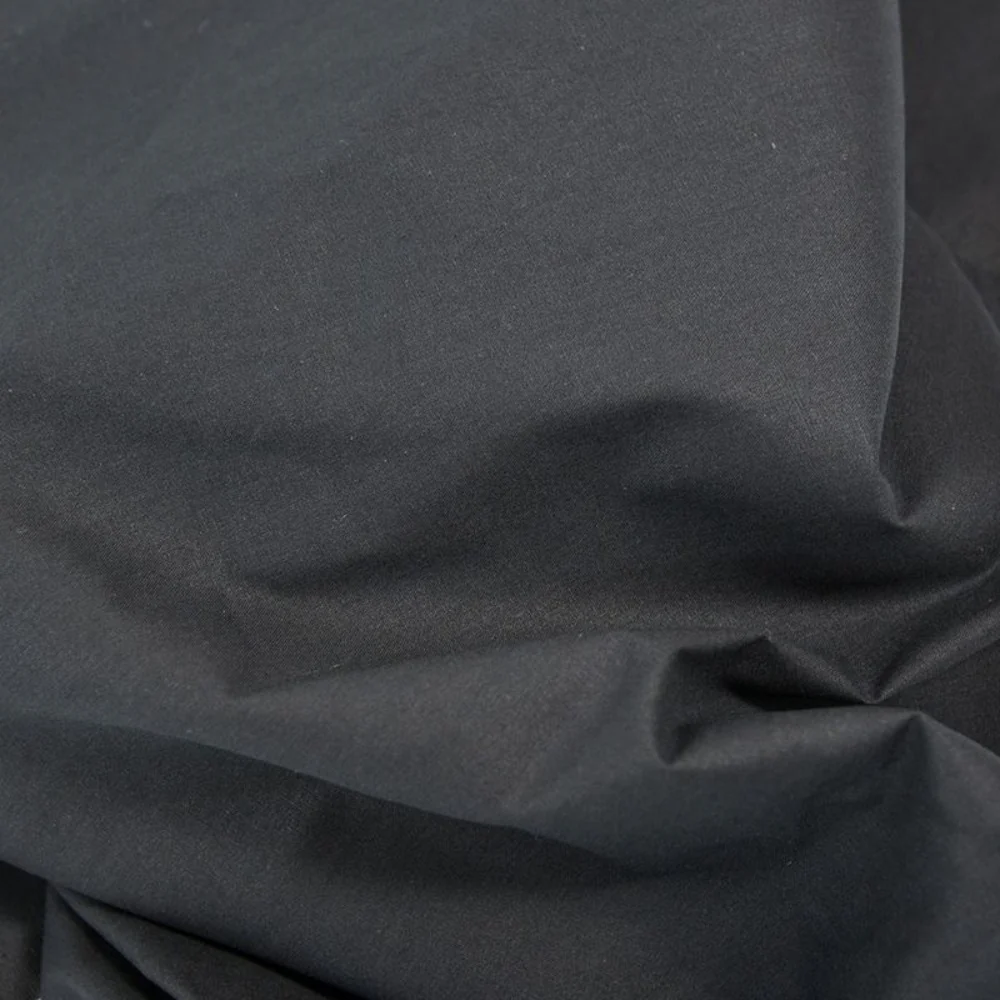 Coton uni noir - Image 5