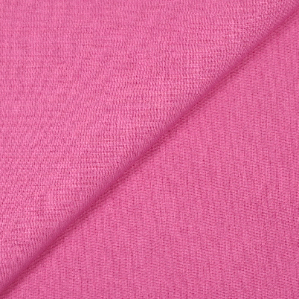 Coton uni rose bonbon