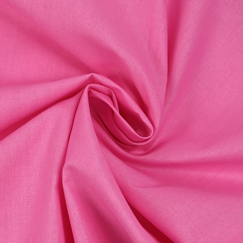 Coton uni rose bonbon - Image 2