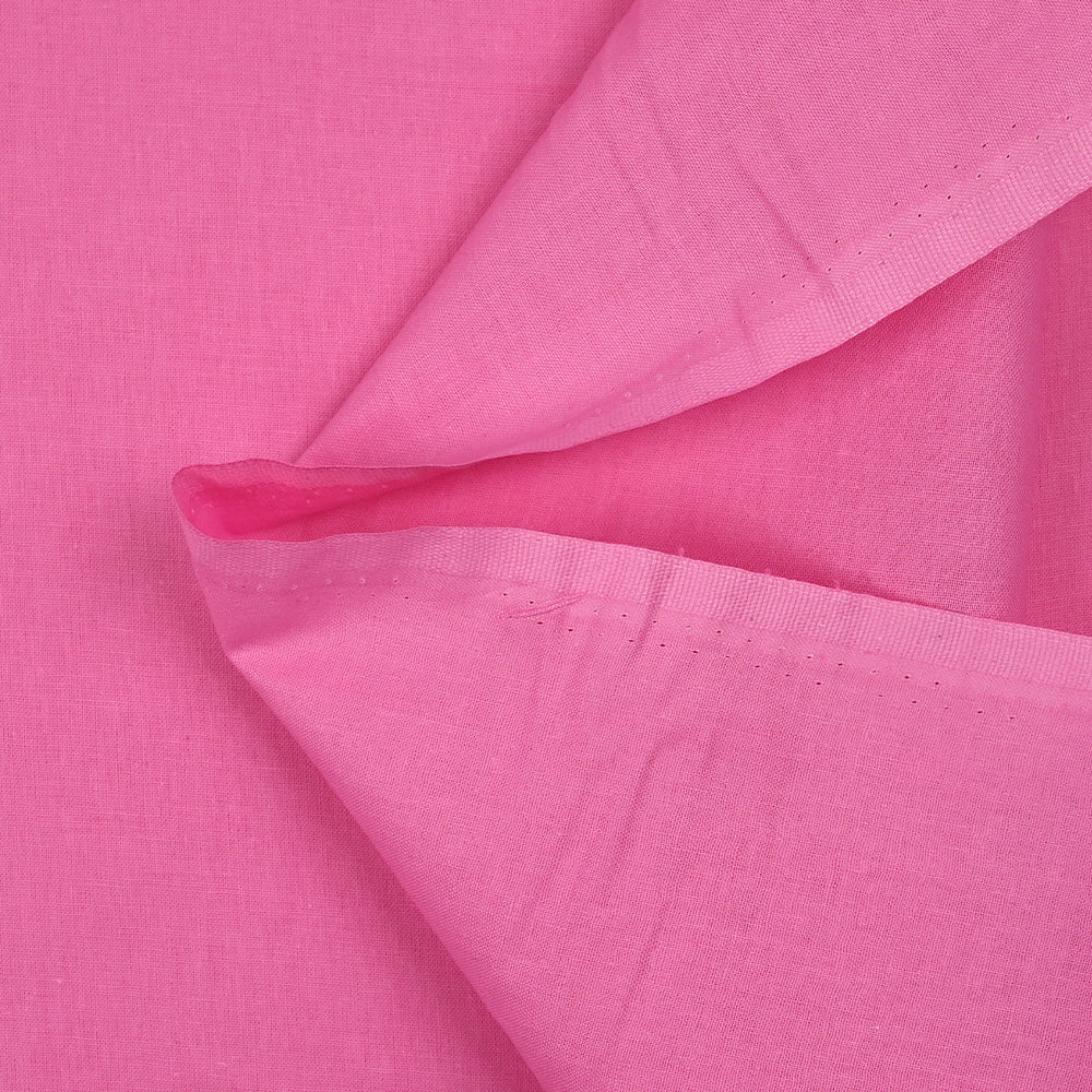 Coton uni rose bonbon - Image 3