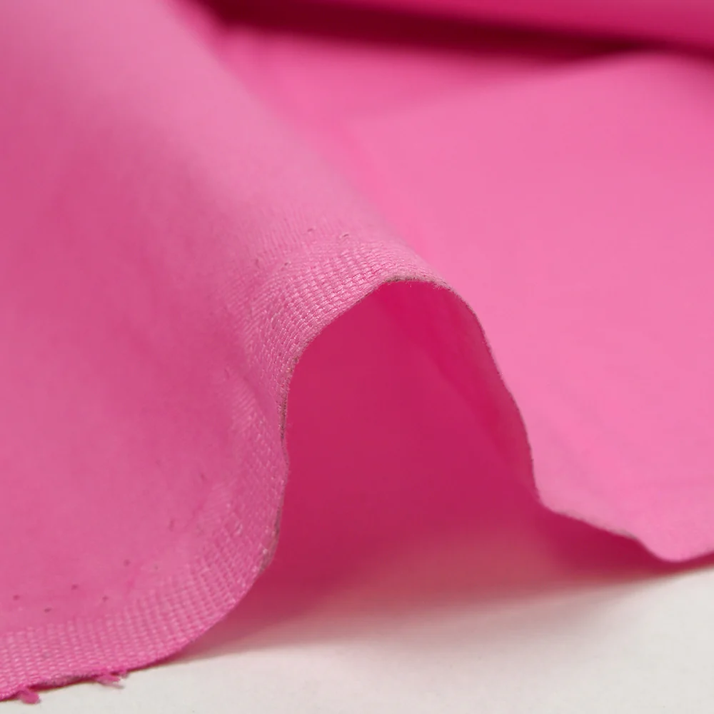 Coton uni rose bonbon - Image 4