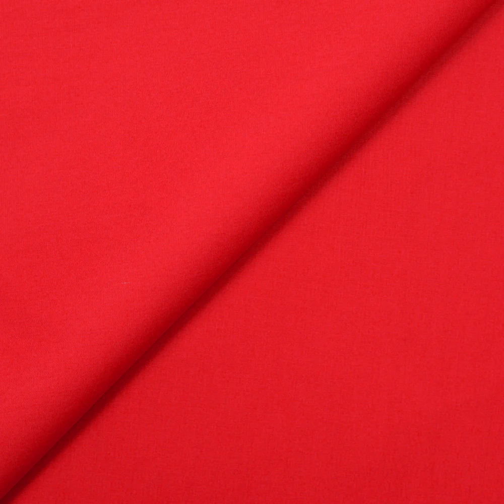 Coton uni rouge