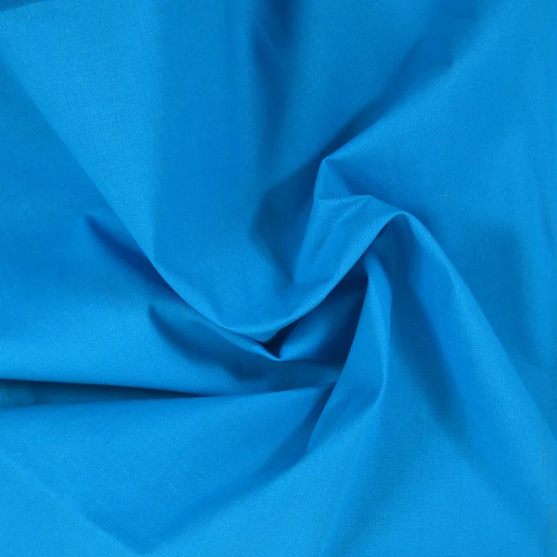 Coton uni turquoise - Image 2