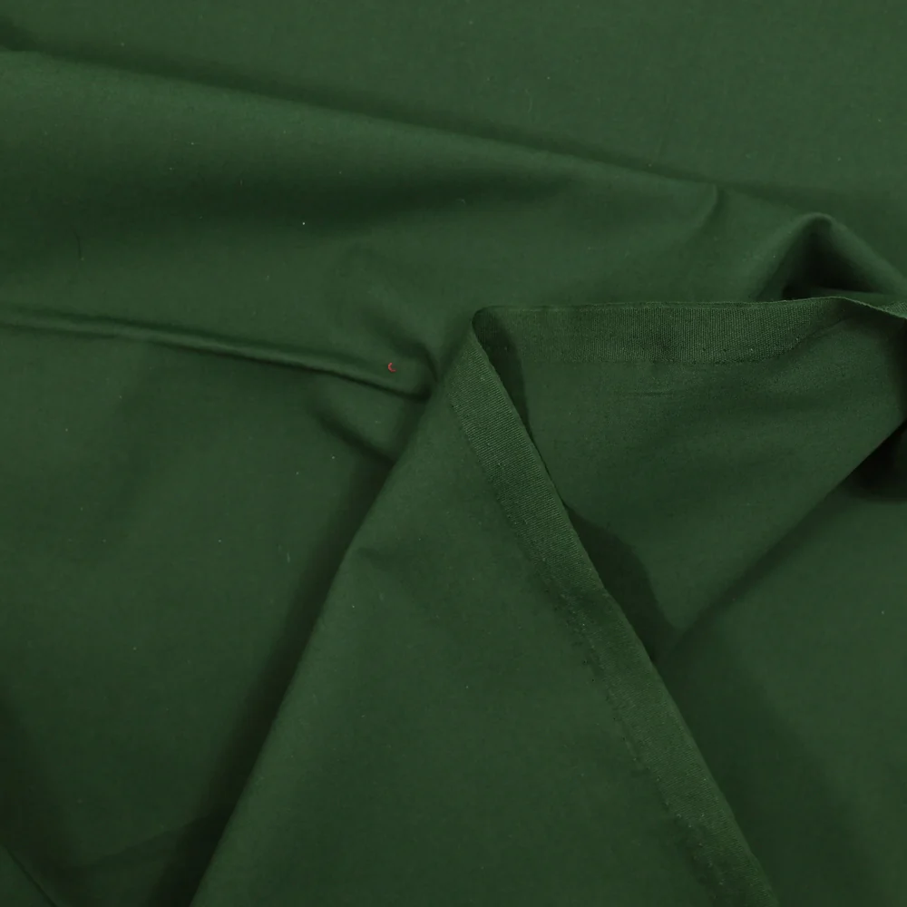 Coton uni vert foncé - Image 3