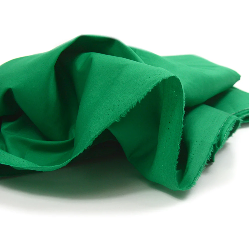Coton uni vert prairie - Image 4