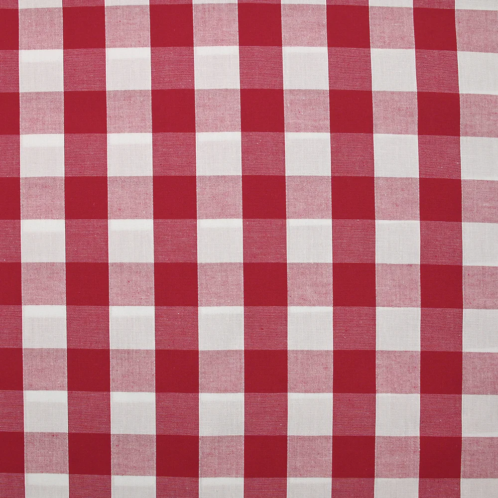 Coton Vichy 25mm rouge - Image 4
