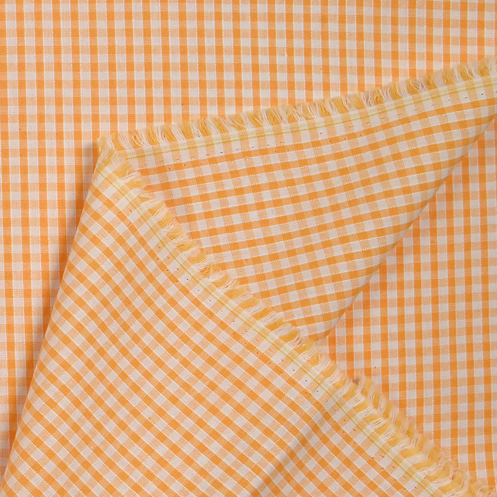 Coton Vichy 3mm abricot - Image 6