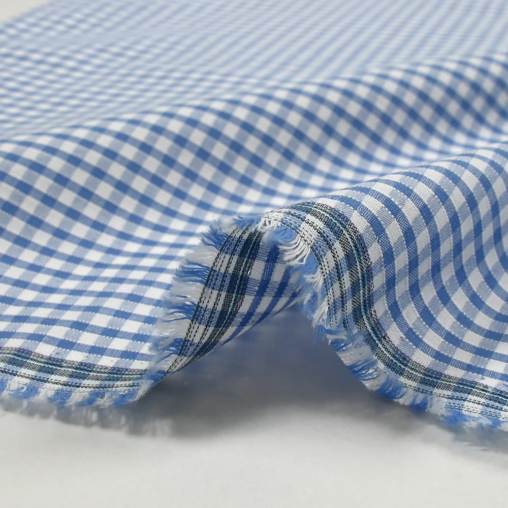 Coton Vichy 3mm bleu clair - Image 7