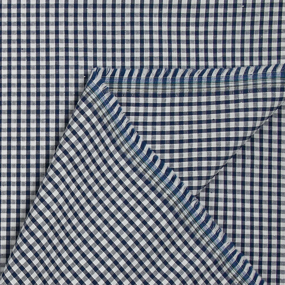 Coton Vichy 3mm bleu marine - Image 6