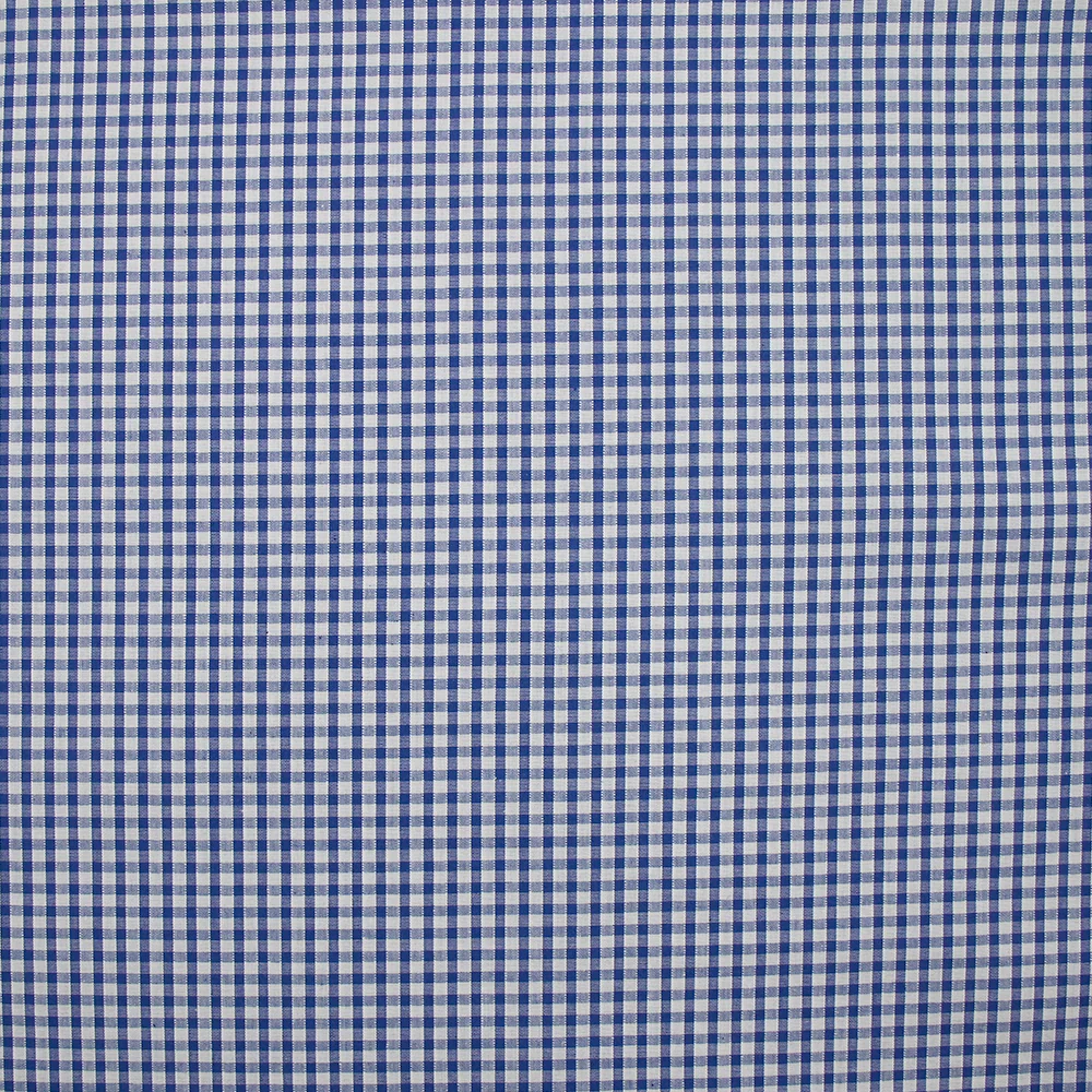 Coton Vichy 3mm bleu roi - Image 4