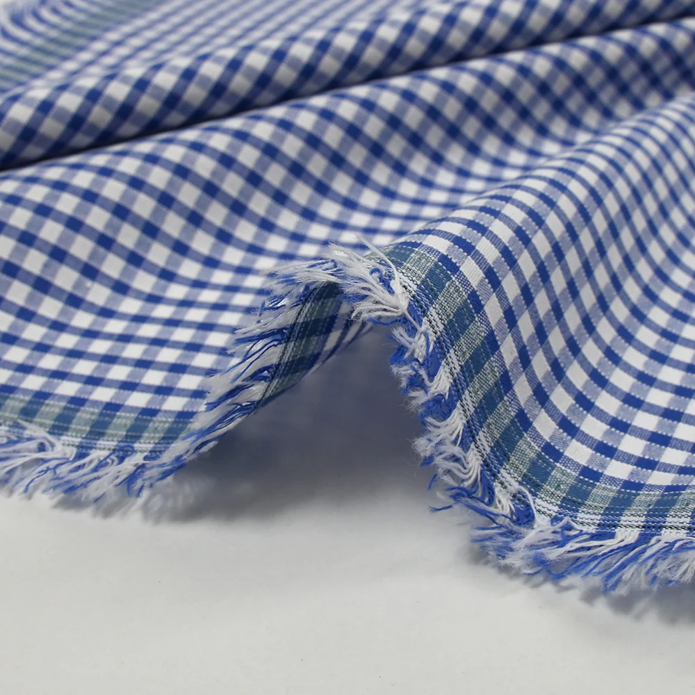 Coton Vichy 3mm bleu roi - Image 7