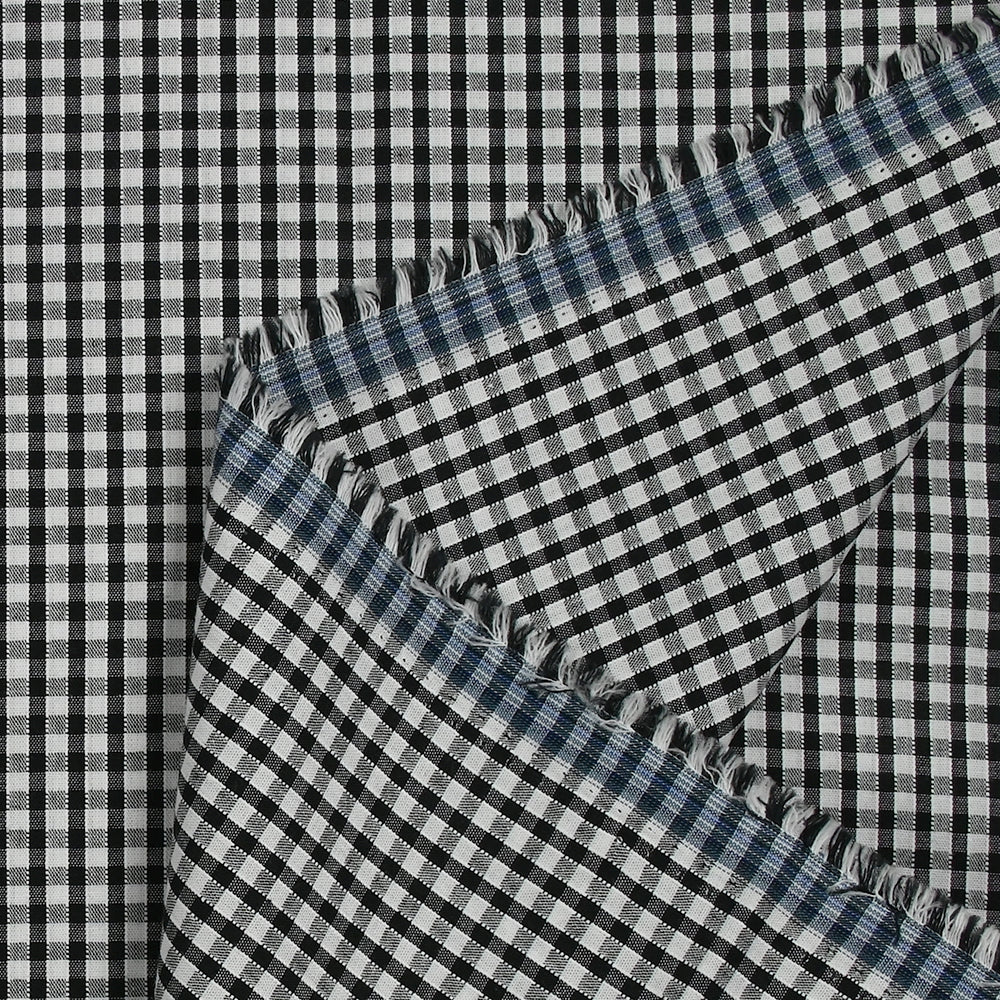 Coton Vichy 3mm noir - Image 6