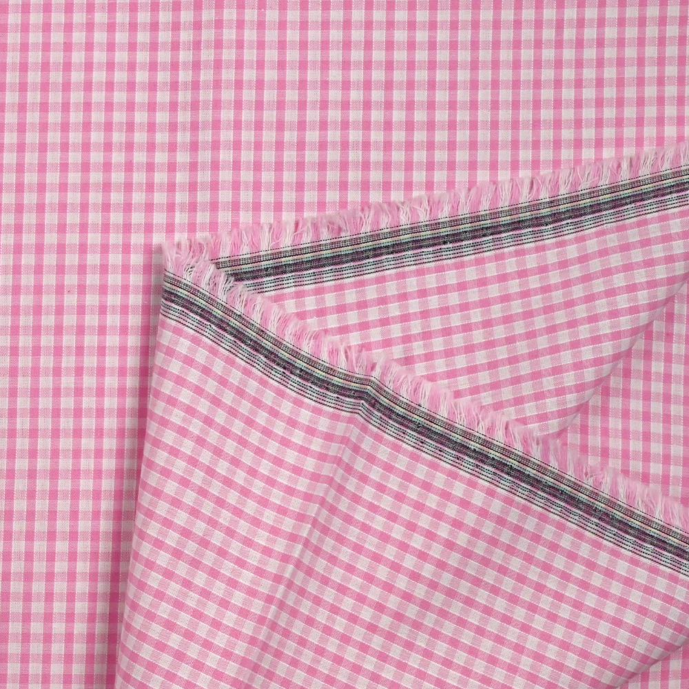 Coton Vichy 3mm rose - Image 6