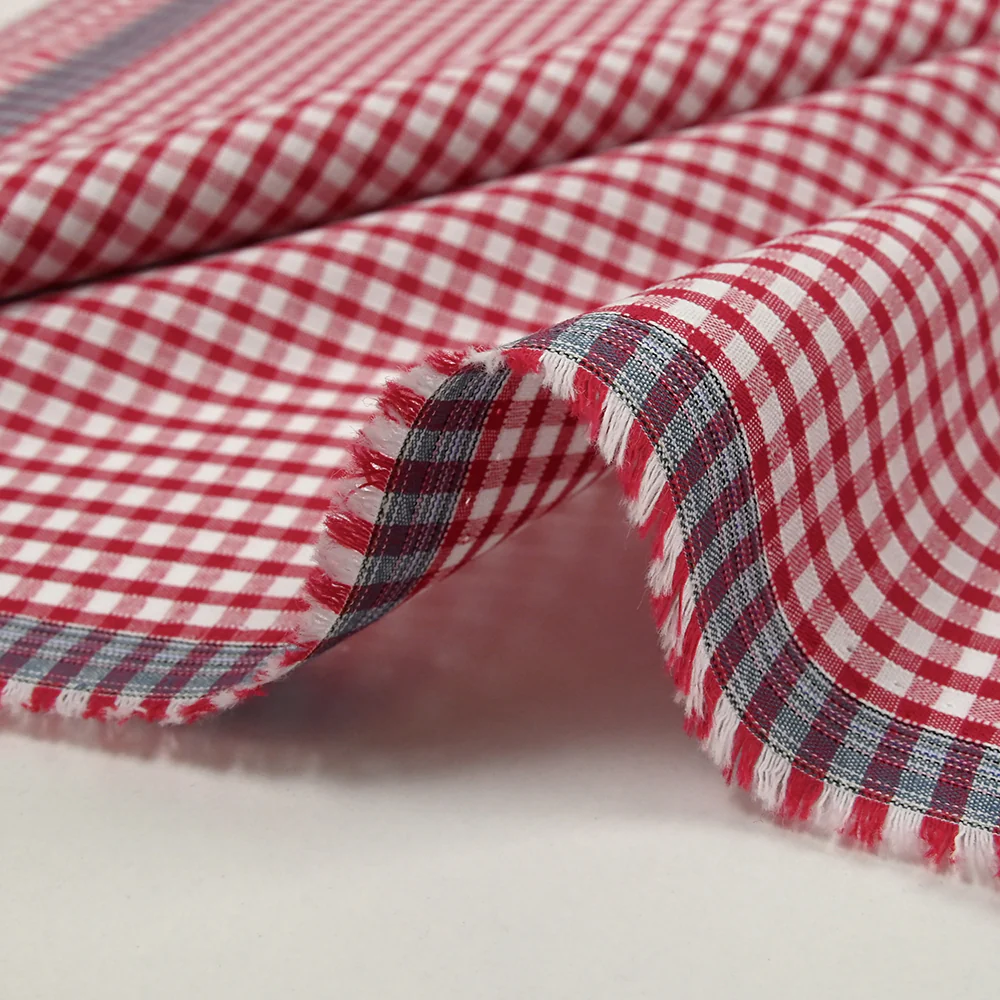 Coton Vichy 3mm rouge - Image 7