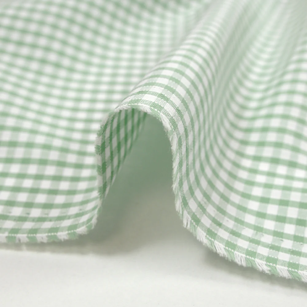 Coton Vichy 3mm vert jade - Image 7
