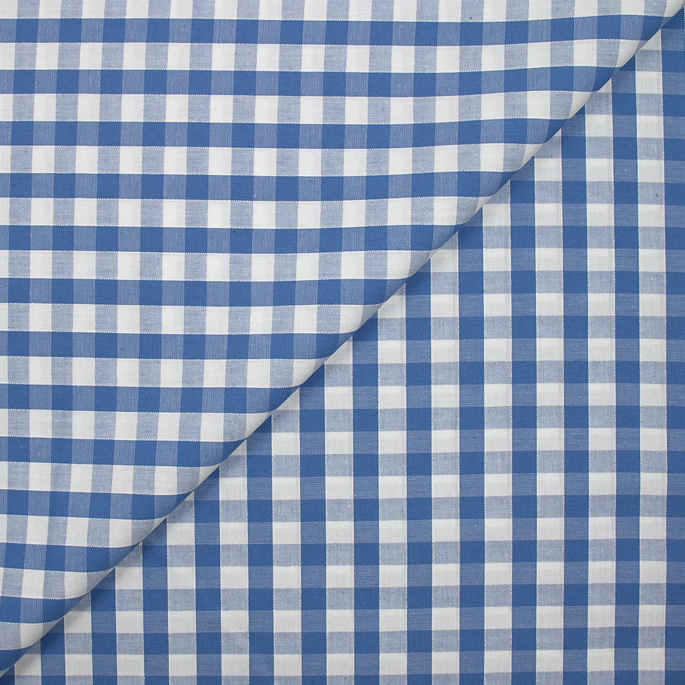 Coton Vichy 9mm bleu clair